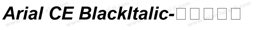 Arial CE BlackItalic字体转换